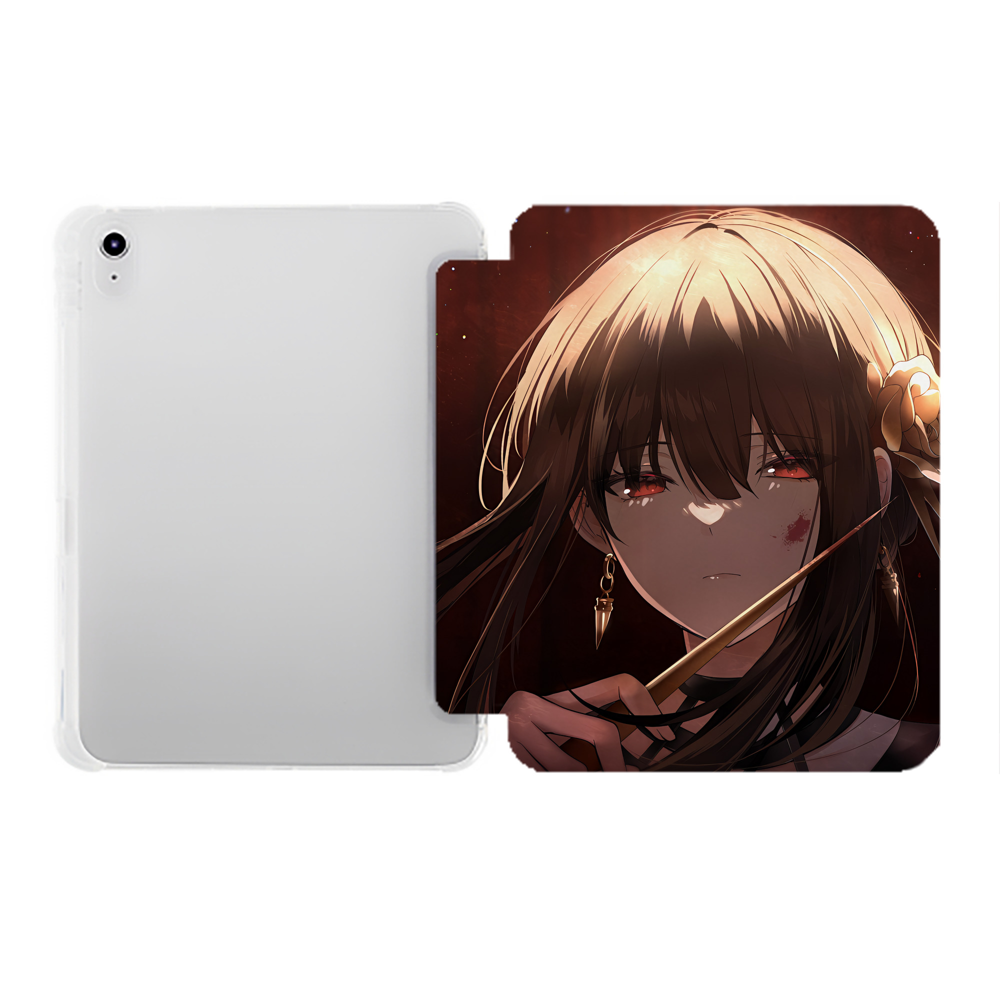 （画像用） SPY×FAMILY间谍家家酒 IPad ケース ペン収納付き 三つ折りスタンド PUレザー×シリコン 対応機種9.5/10.5/10.9インチ